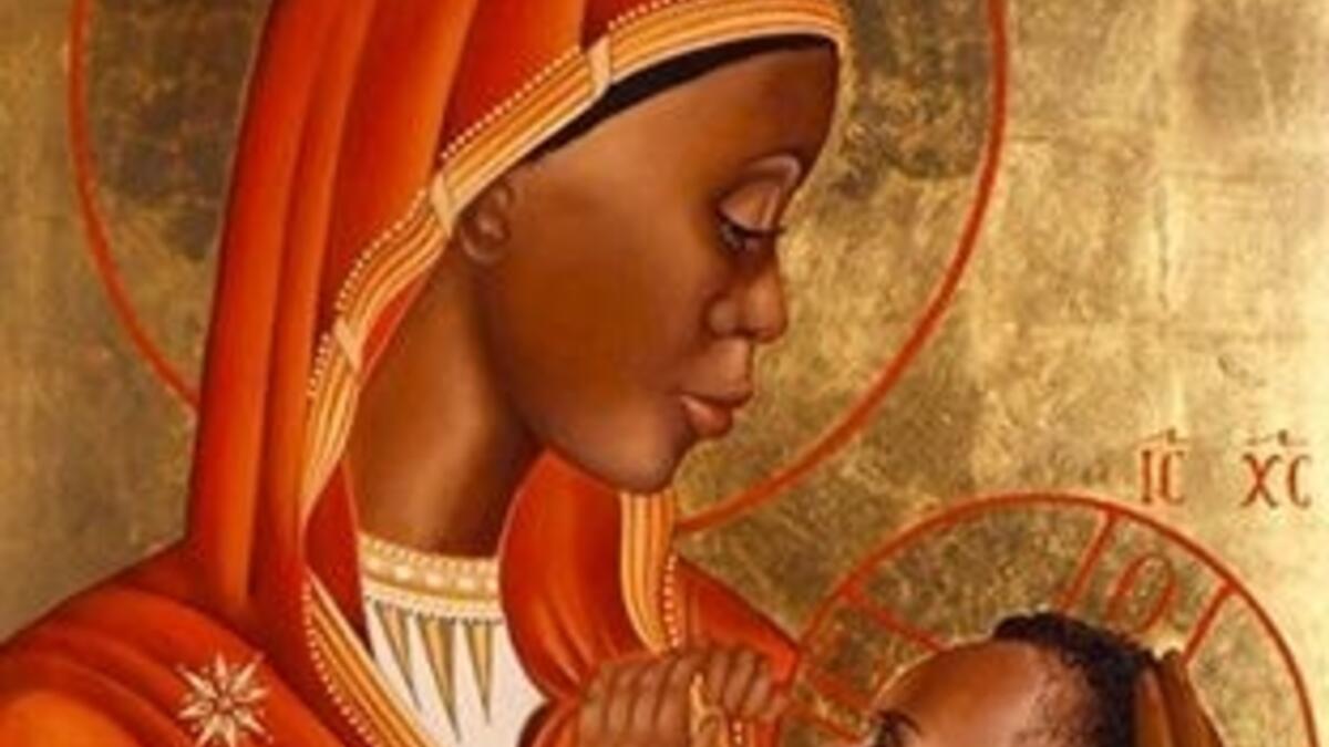 A beautiful depiction of a Madonna with vibrant colors (Facebook)