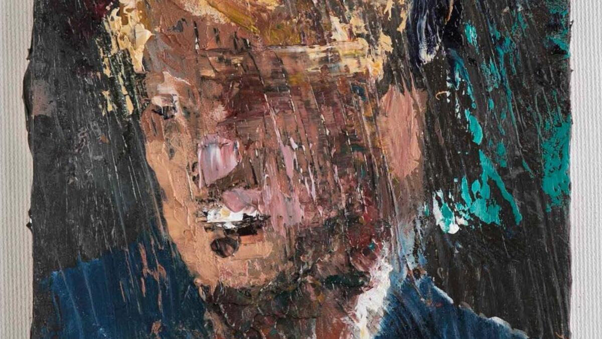 Trump / oil on wood /2017 Part of 70 paintings installation done from 2016-2020 (Instagram)