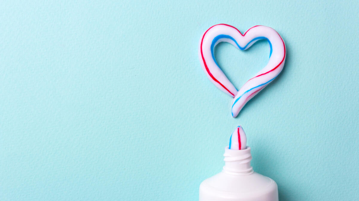 9. The colored strips in toothpastes