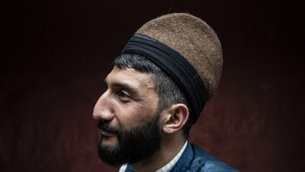 A Syrian Kurdish man in traditional attire