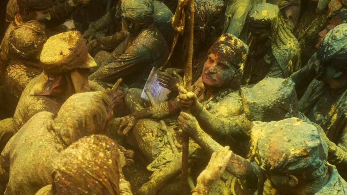 Lathmar Holi festival celebrations