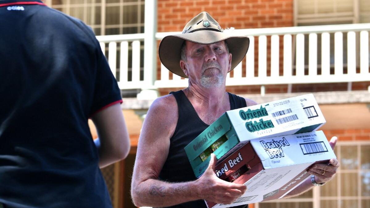 Australian floods in the Windsor suburb of northwestern Sydney