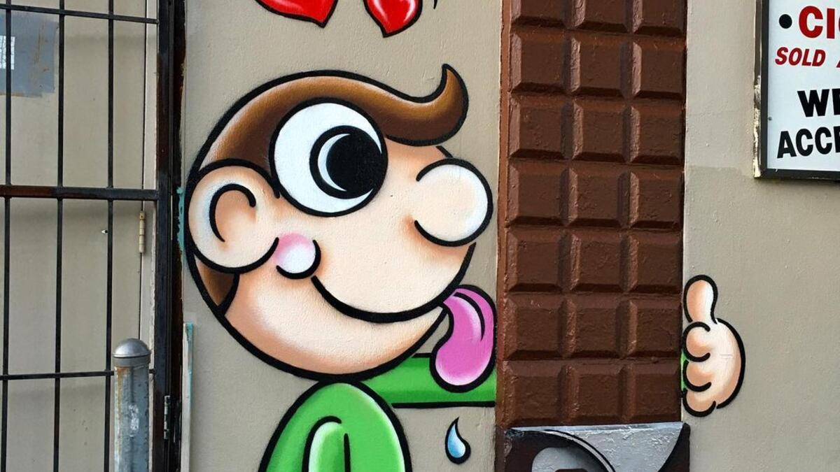 American street artist Tom Bob