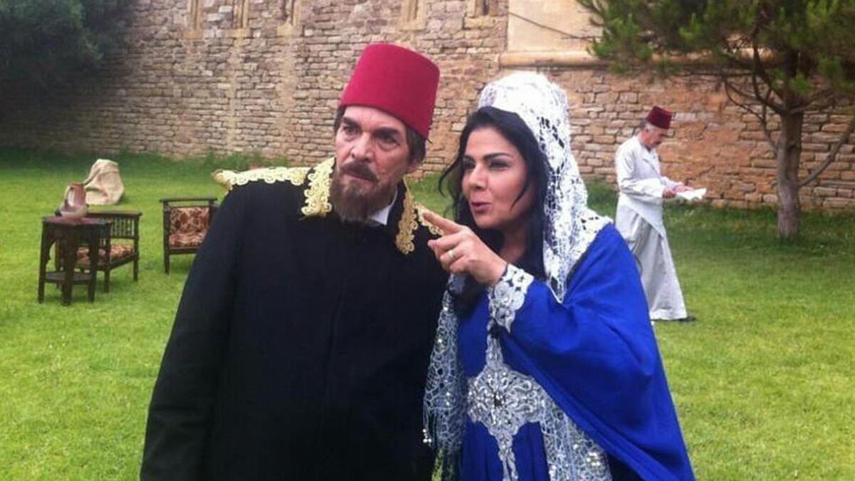 Sabah Jazairi with Syrian veteran Yaser Al-Azmeh