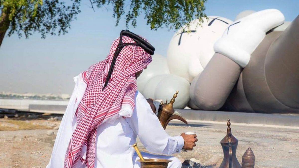 Friday mood... #KAWS #HOLIDAY #DOHA  (Instagram)