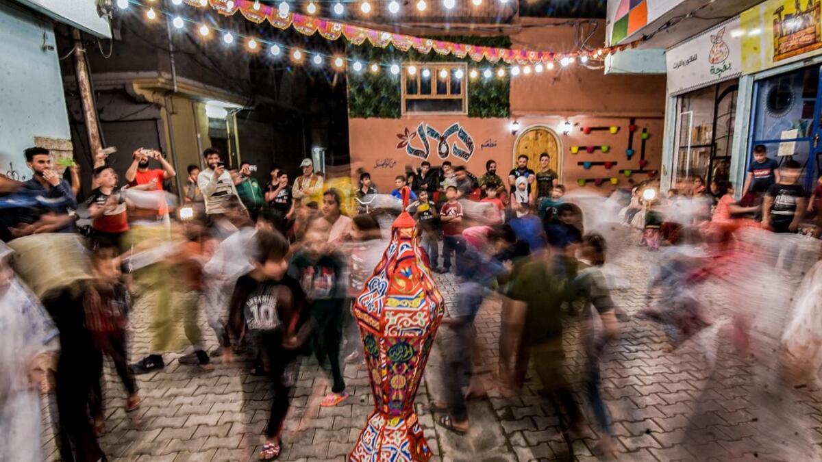 on the first night of the Muslim holy fasting month of Ramadan