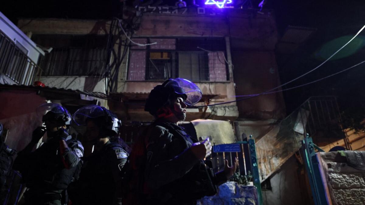Sheikh Jarrah neighborhood in occupied East Jerusalem
