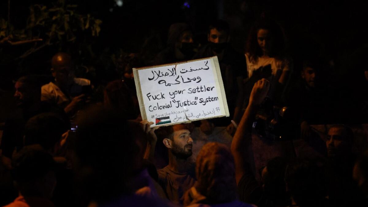Sheikh Jarrah neighborhood in occupied East Jerusalem