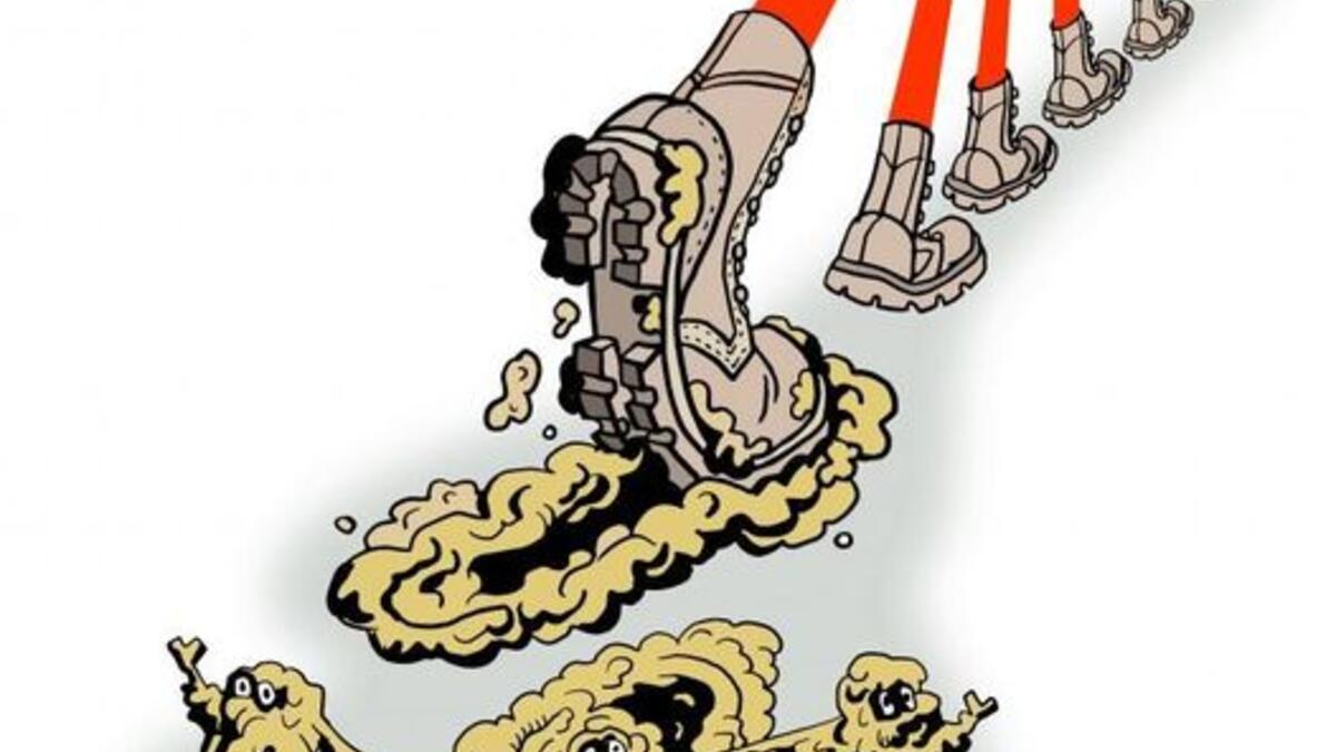 Leaving a mess. Cartoon by DengCoy Miel