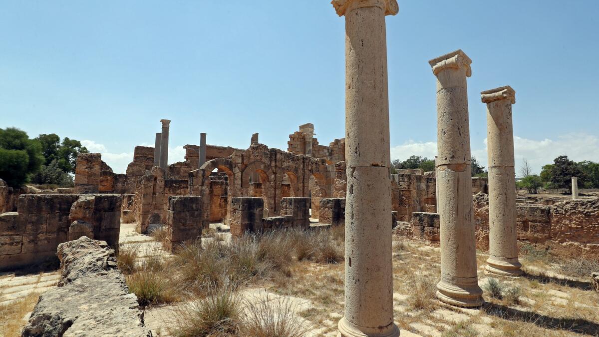 Leptis Magna on the Libyan coast