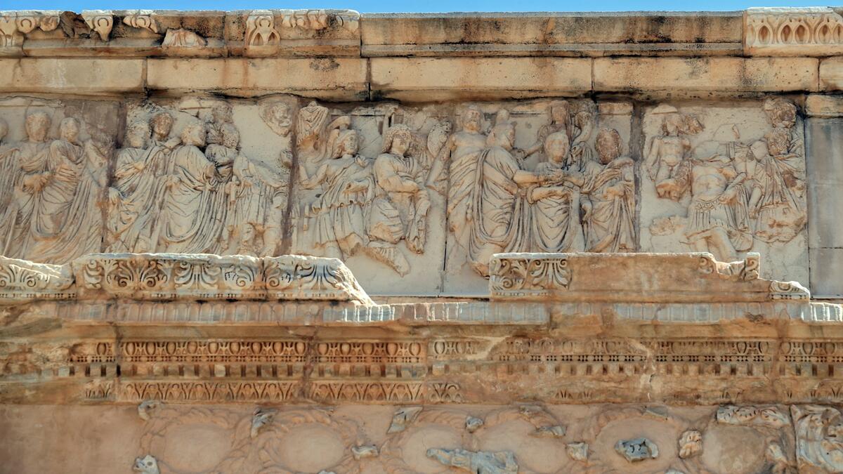 Leptis Magna on the Libyan coast