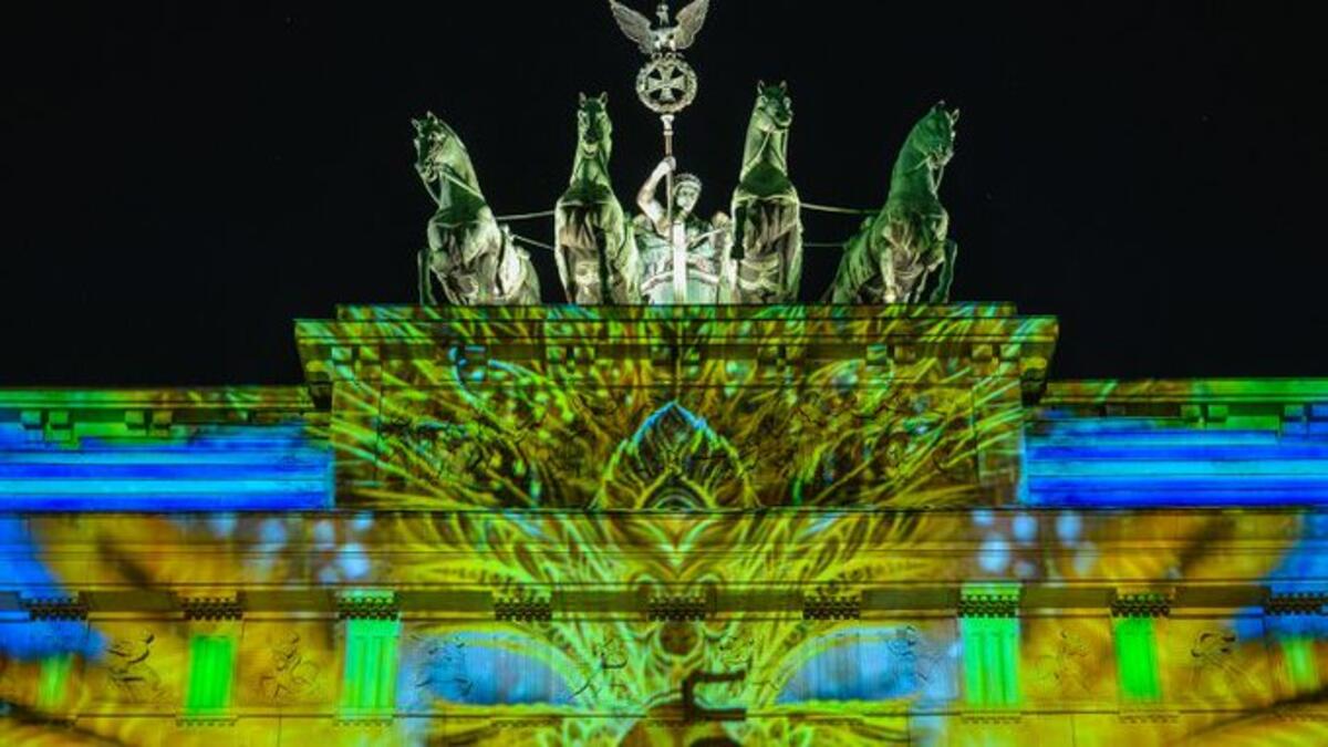 The German capital of Berlin has been transformed into one of the largest open air art galleries in the world as it hosts the 17th Festival of Lights display.