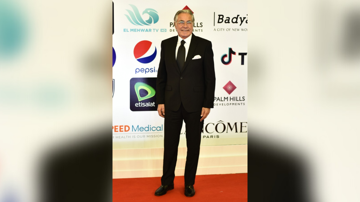 Egyptian actor Mostafa Fahmy poses on the red carpet during the opening of the 43rd edition of the Cairo International Film Festival (CIFF) at the Cairo Opera House in the Egyptian capital on November 26, 2021. (Photo by Sayed HASAN / AFP)