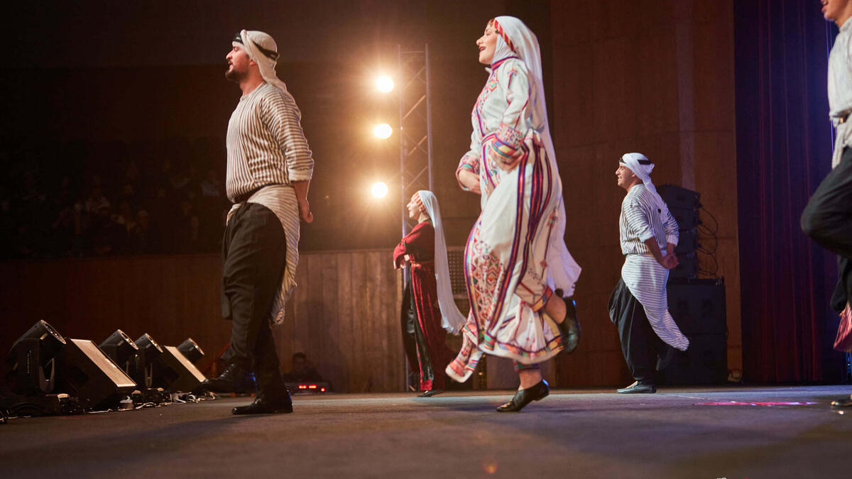 Al Hanouneh Folklore Dancing Group Perform in Jordan