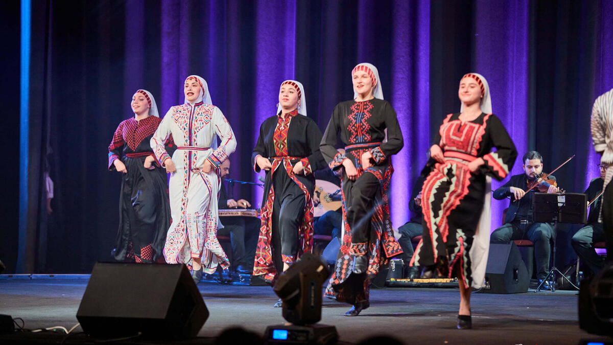 Al Hanouneh Folklore Dancing Group Perform in Jordan