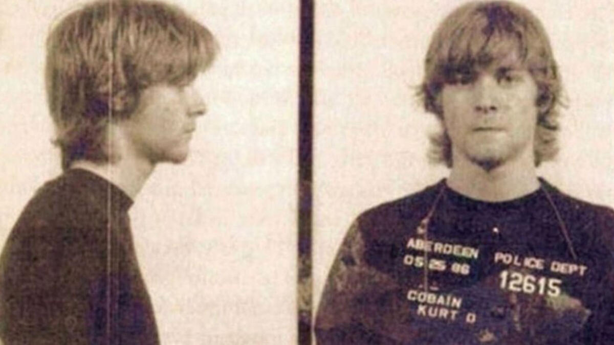 Kurt Cobain was arrested by Aberdeen, Washington police in May 1986, for for spray painting the phrase “ain’t got no whatchamacallit” on vehicles.