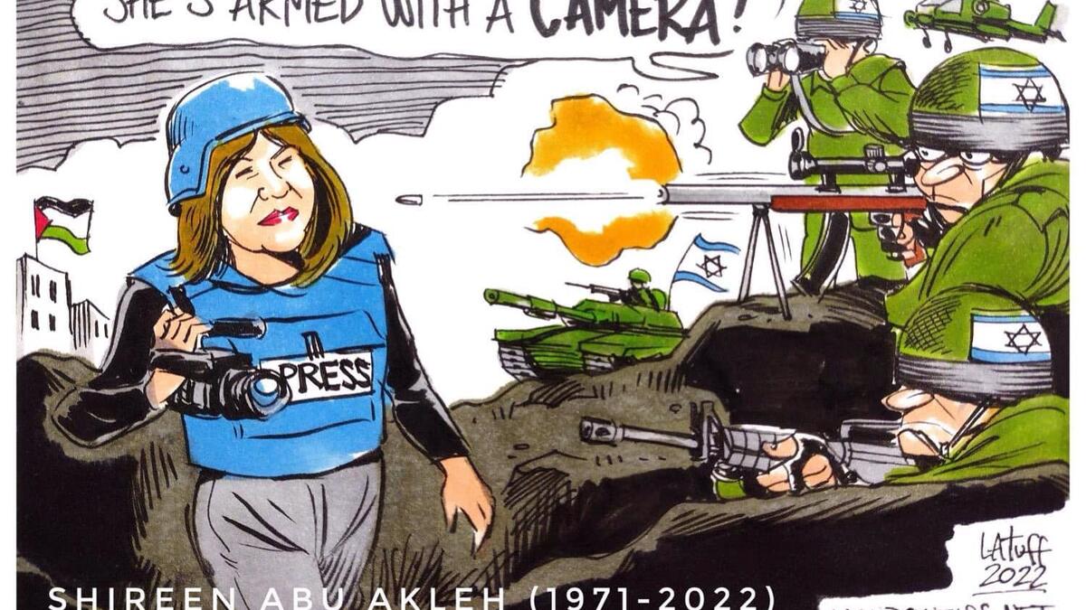 Cartoonists Pay Tribute to Al Jazeera journalist Shireen Abu Akleh