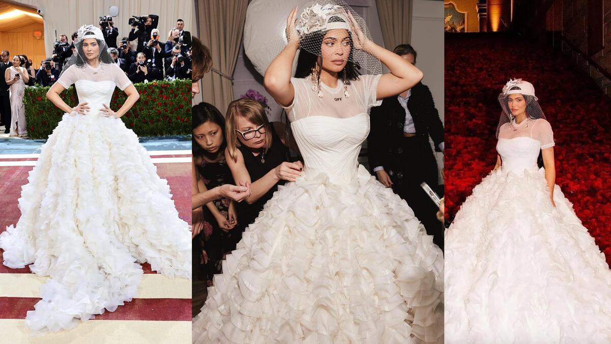 Kylie Jenner in Off-White.