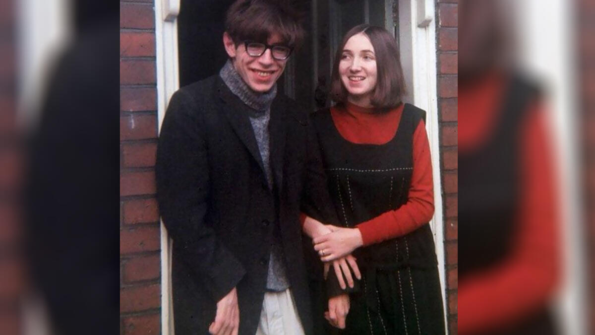Young Stephen Hawking With His First Wife Jane Wilde, 1965.