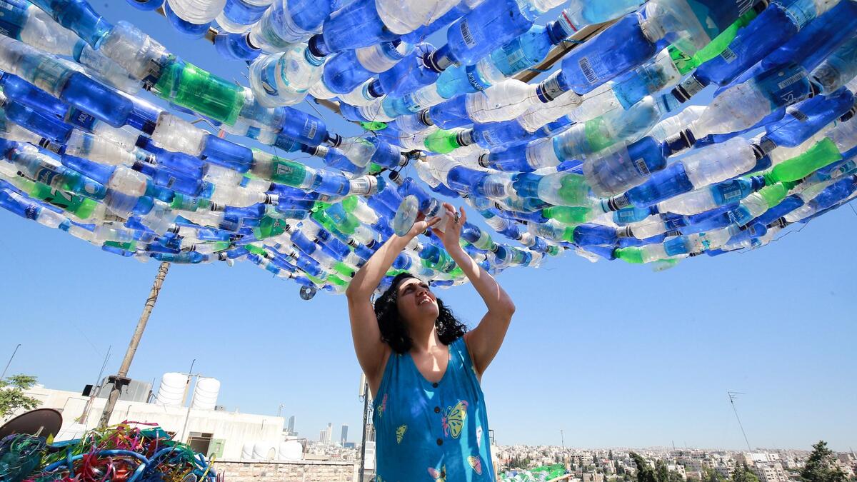 Jordanian-based Artist Raises Awareness About Environment Through Art