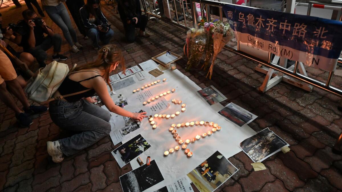 Students protest in Hong Kong