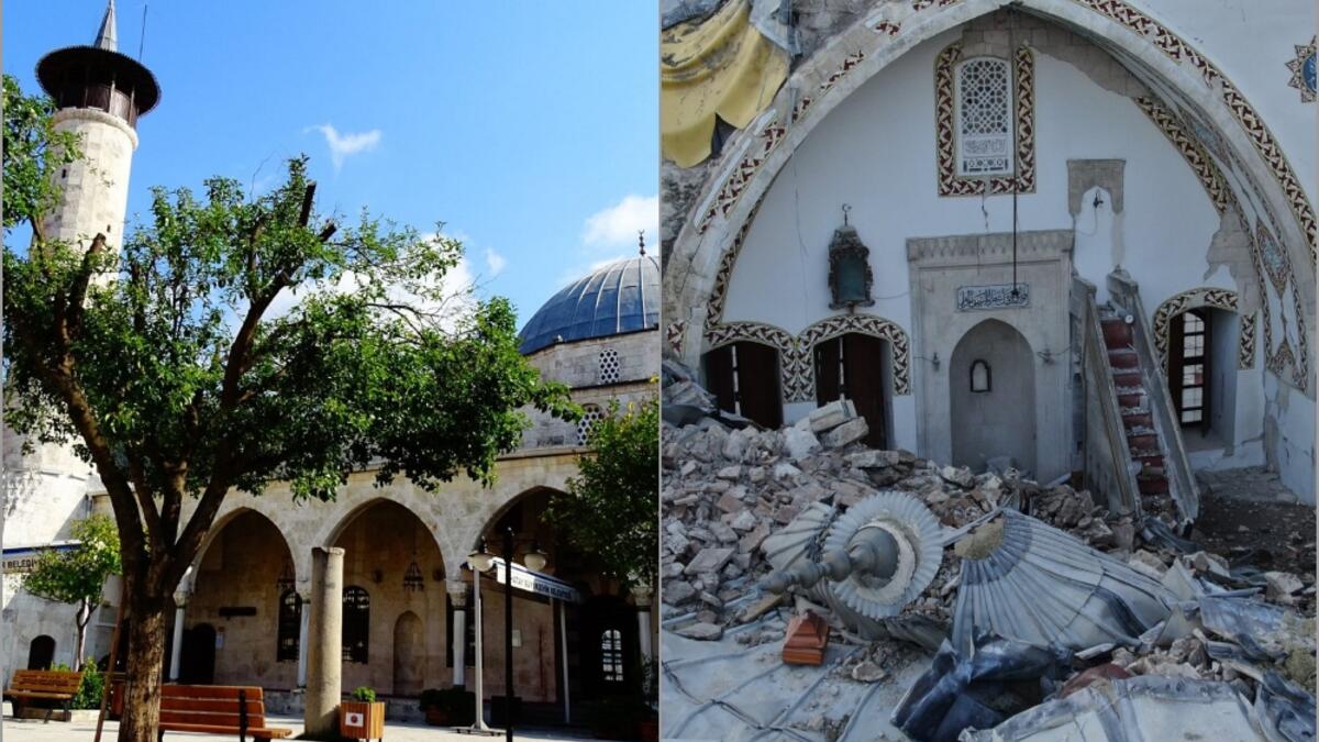 مسجد حبيب النجار: دمر الزلزال أول مسجد بُني داخل حدود تركيا الحالية والذي شُيّد عام 638 م (16-17هجرية) عقب فتح مدينة أنطاكيا على يد جيش الصحابي أبو عبيدة بن الجراح، في عهد خلافة الصحابي عمر بن الخطاب.