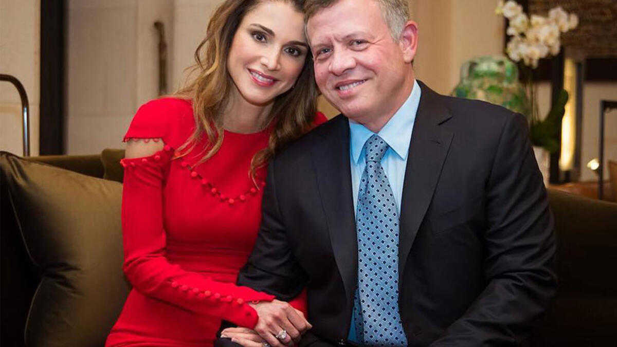 الملك عبدالله الثاني وزوجته الملكة رانيا - ملك المملكة الأردنية الهاشمية