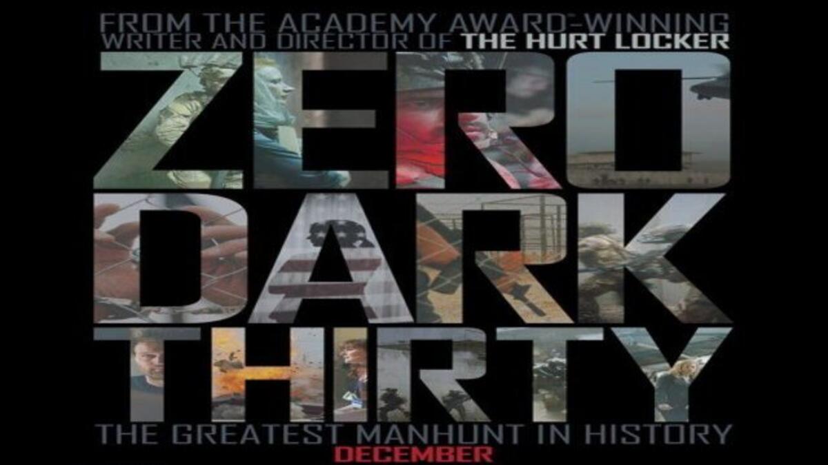 أحداث فيلم Zero Dark Thirty الصادر عام 2012 تتفق مع وجهة النظر الأمريكية التي تتهم زعيم القاعدة أسامة بن لادن بتدبير الحادث، الفيلم يرصد مطاردات ابن لادن بين باكستان وأفغانستان عقب هجمات 11 سبتمبر، حتى مصرعه على يد فريق من القوات الخاصة الأمريكية.