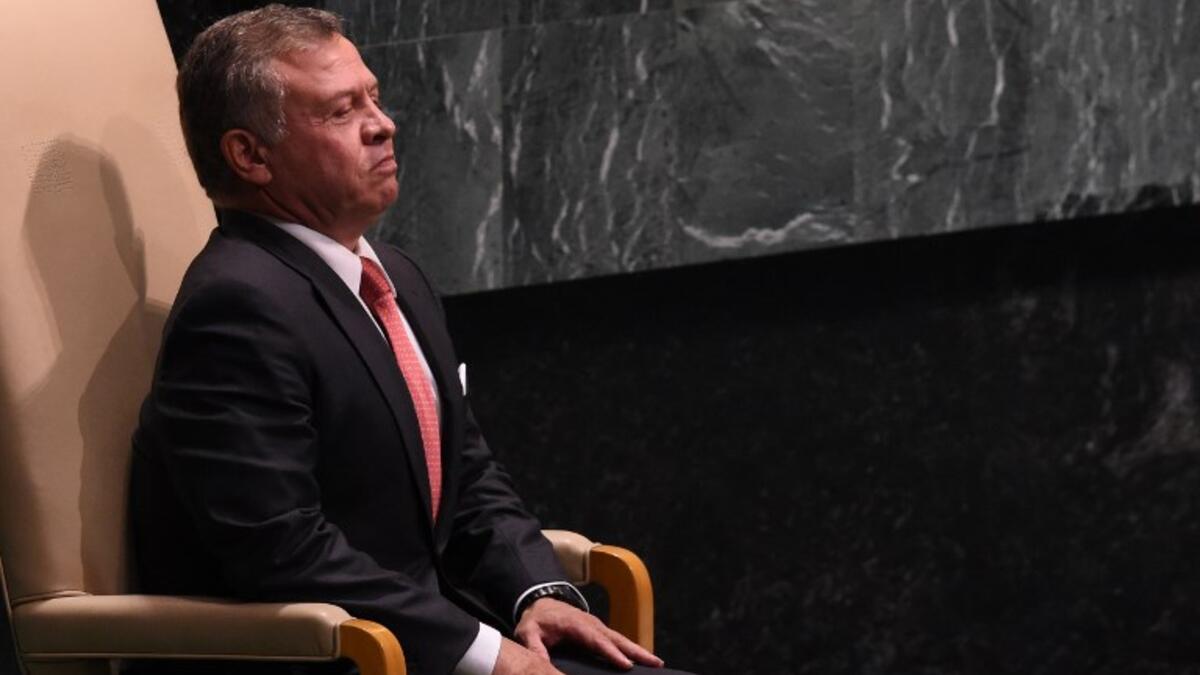Jordanian King Abdullah II waits to speak during the General Debate of the 73rd session of the General Assembly at the United Nations in New York September 25, 2018. 
Bryan R. Smith / AFP