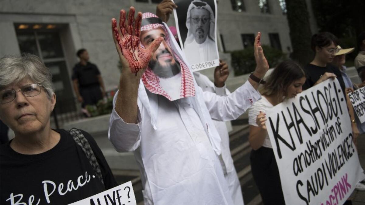 Trump told reporters at the White House that he talked to the Saudi leadership "more than once" since Khashoggi, a US resident and Washington Post contributor, vanished on October 2 after entering the Saudi consulate in Istanbul.(Jim WATSON / AFP)