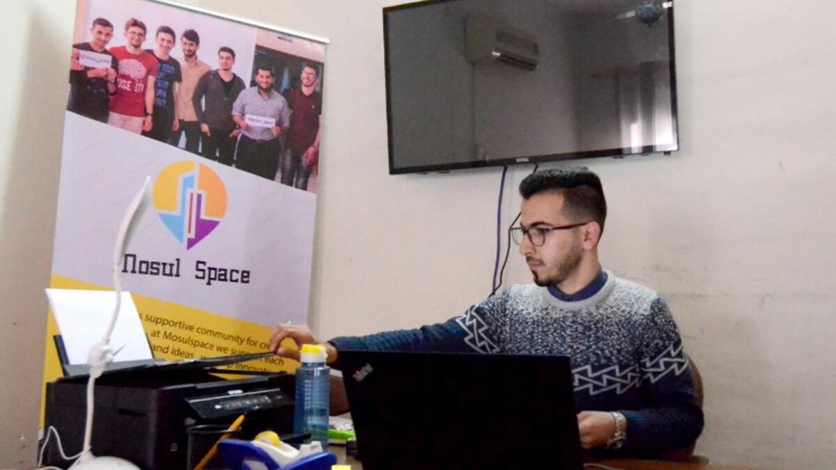 Stuck between an endless waitlist for a government job and a frail private sector, Iraqi entrepreneurs are taking on staggering unemployment by establishing their own start-ups.
Zaid AL-OBEIDI / AFP