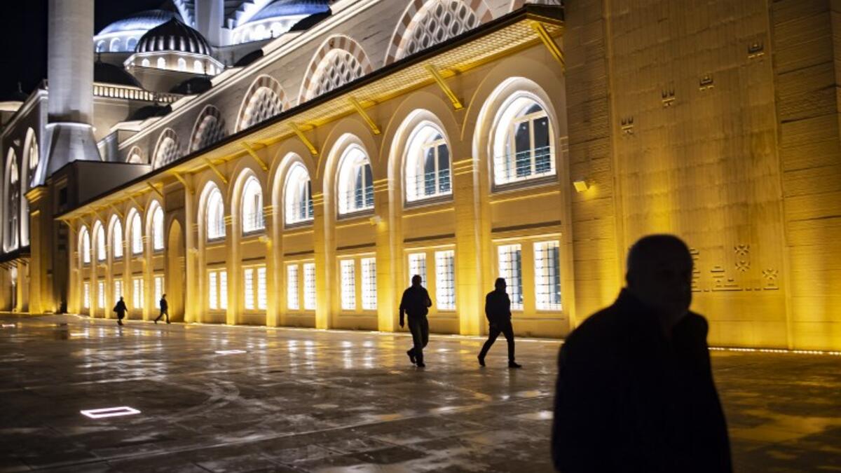 Hundreds of people arrived to attend the first ever prayer at the largest mosque in Asia Minor, created by two female architects, Bahar Mızrak and Hayriye Gül Totu.
Yasin AKGUL / AFP