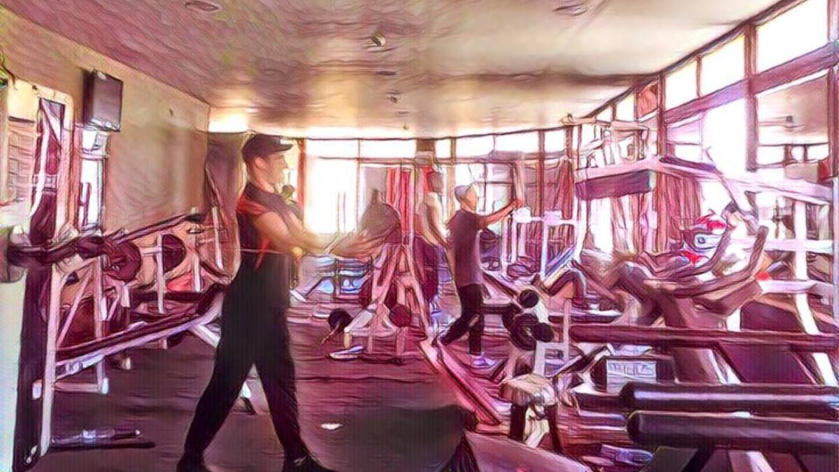 Man’s Fitness Corner the old school gym in downtown Amman for the