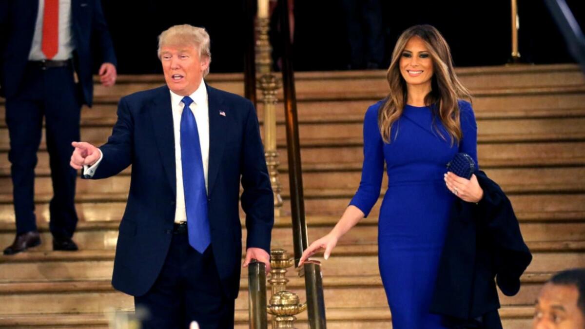 يكبر الرئيس الأمريكي "دونالد ترامب" زوجته "ميلانيا ترامب" بـ 23 عامًا.