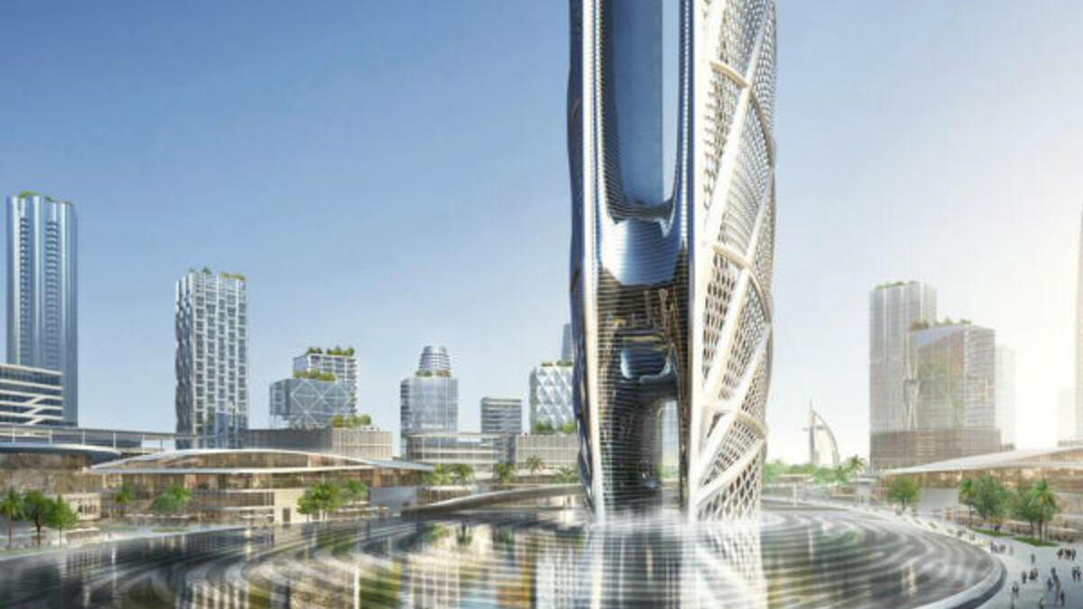 تصميم البرج الجديد مستوحى من "الكثبان الرملية الصحراوية والواحات" وسيضم منصة على ارتفاع 1476 قدمًا مع "سكاي لاونج" ومطعم، بالإضافة إلى سطح مراقبة تسمح للمتفرج بالتمتع برؤية كاملة لدبي.