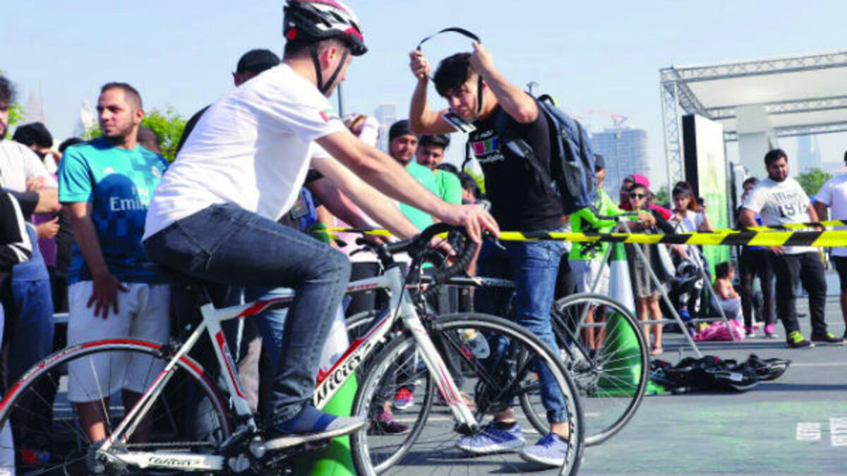 حطمت هيئة الصحة بدبي الرقم القياسي لأكبر عدد مشارك في تتابع للدراجات، بالتعاون مع نايتشر فالي، بعدد 307 مشاركين لتكسر الرقم السابق المسجل باسم الصين.