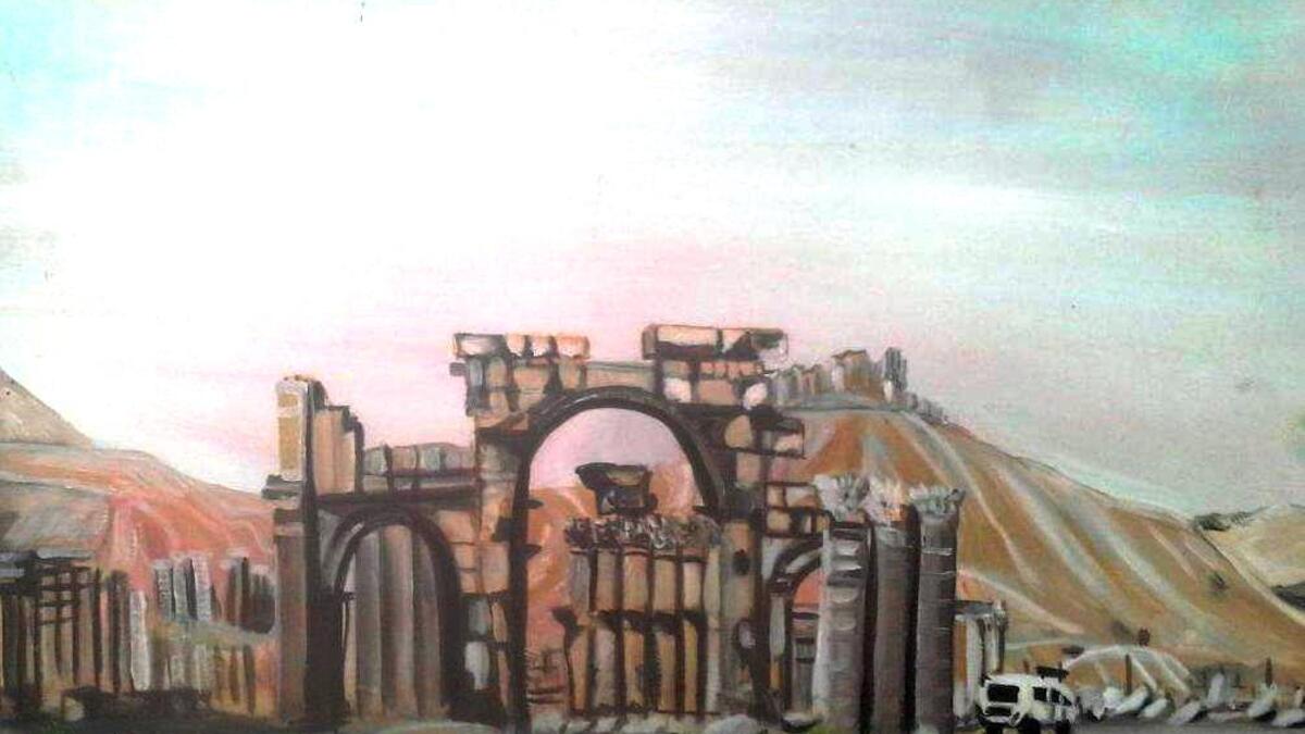 ruins-painting-zaatari-camp-art-palmyra-2015