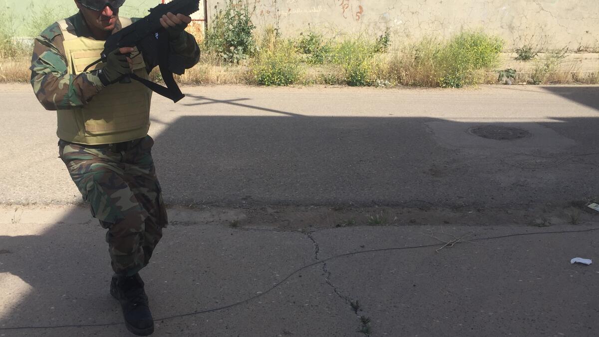 Christians - Various Christian paramilitary groups are on frontlines north of Mosul too, and hope to help retake Assyrian villages from Daesh. This soldier in the Nineveh Plain Forces is one of them.