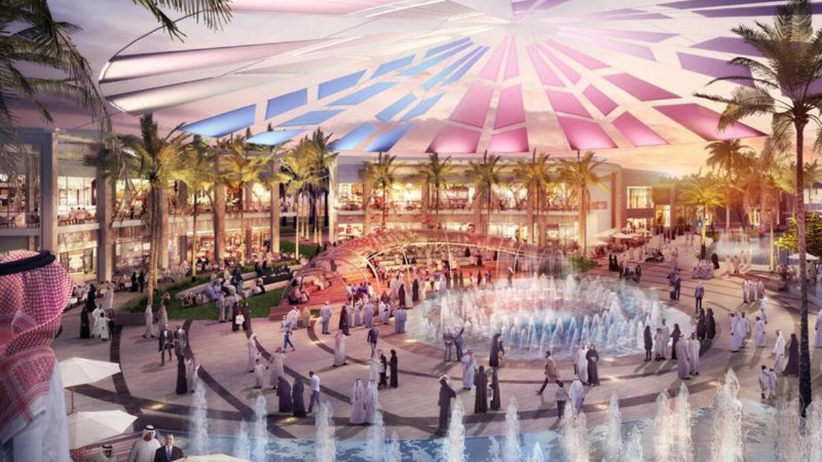 يضم ألعاب الواقع الافتراضي بتقنية الهولوجرام ثلاثي الأبعاد، إلى جانب سلسلة من أرقى البنايات المعمارية والفنادق الراقية والمطاعم والأسواق؛ لتوفير المزيد من الراحة والاستجمام للزوار.