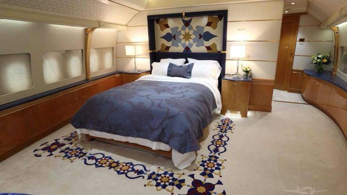 Inside Boeing 747-8i. (Facebook)