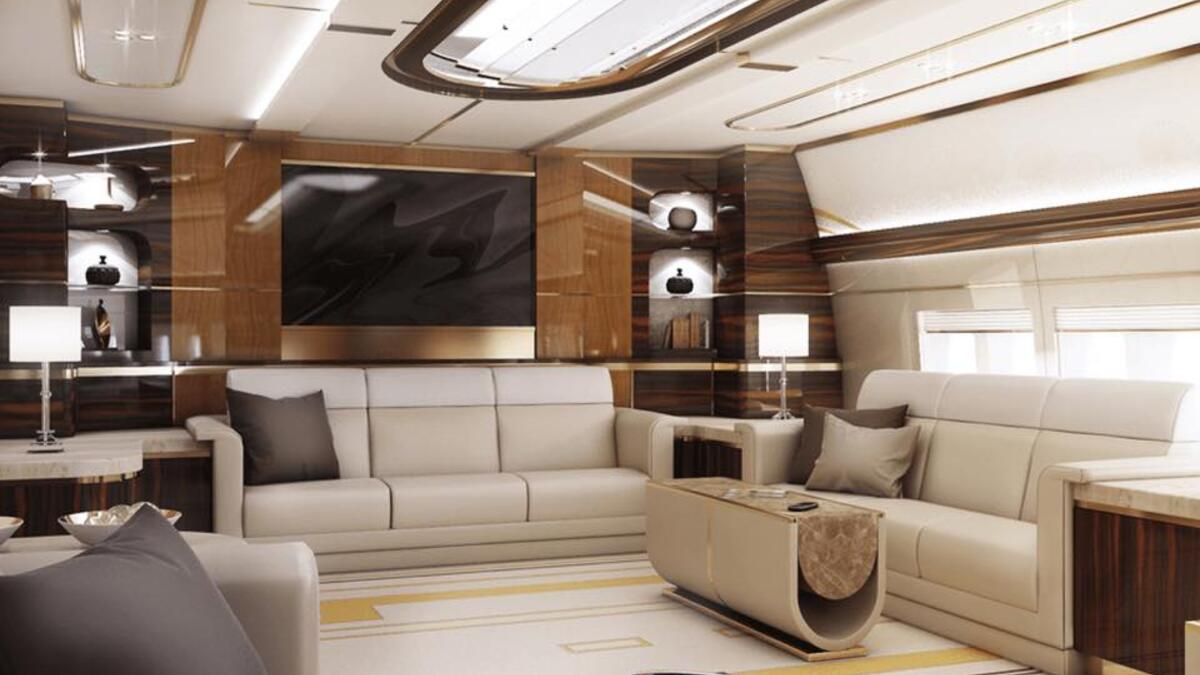 Inside Boeing 747-8i. (Facebook)