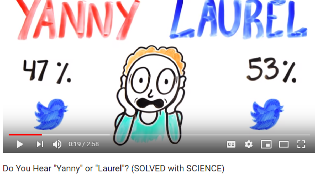 فيديو لتحدي Do You Hear “Yanny” or “Laurel”? الشهير تمكن من حصد نحو 49 مليون مشاهدة منذ نشره شهر مايو الماضي.