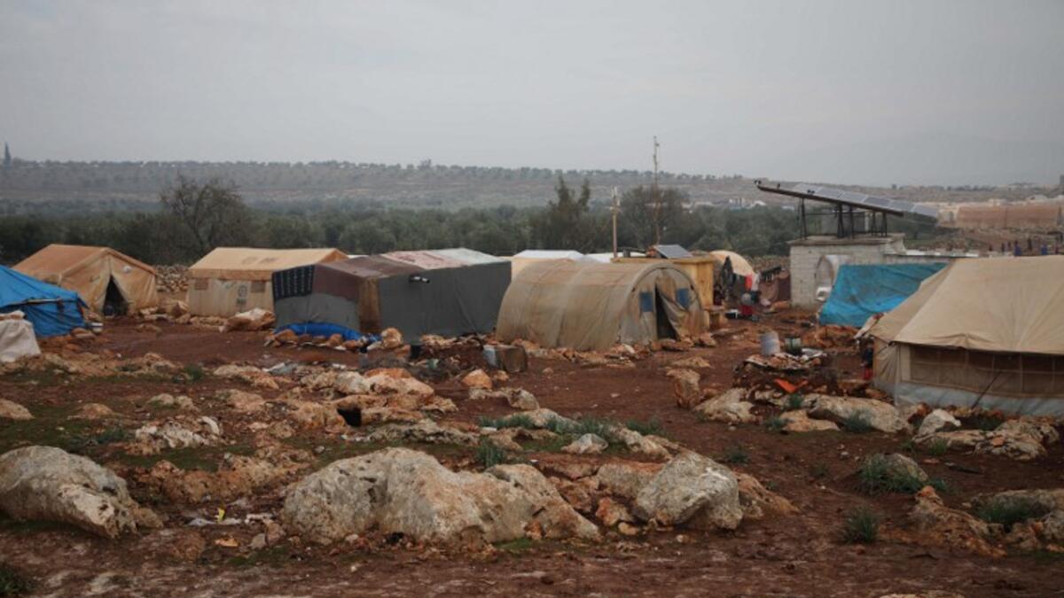 This picture taken on December 9, 2018 shows a general view of the Internally Displaced Persons (IDP) camp of Serjilla in northwestern Syria next to Bab al-Hawa border crossing with Turkey.
Aaref WATAD / AFP