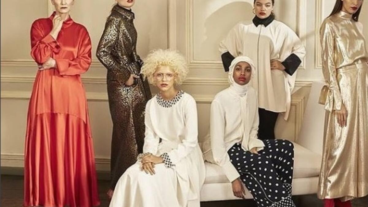 Officially she has walked Milan Fashion Week catwalks for Kanye West’s fashion line, in New York. She has appeared on the front cover of Vogue Arabia (Instagram)