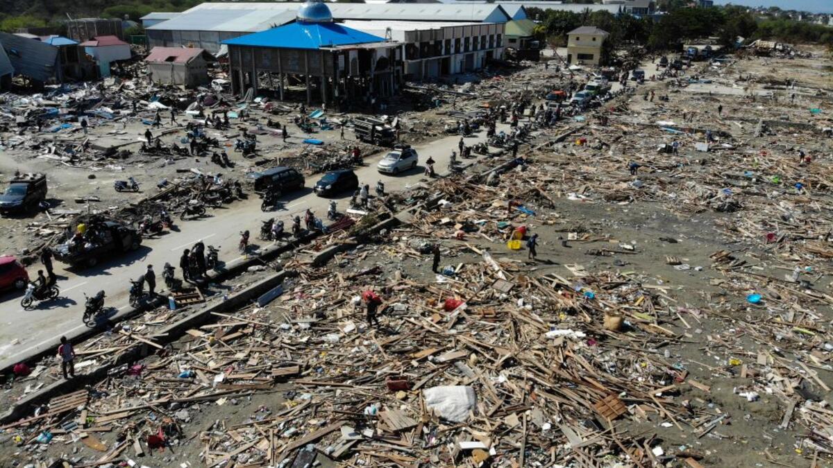 Officials are afraid the tsunami may have caused many bodies to be swept into the sea.  (Twitter)