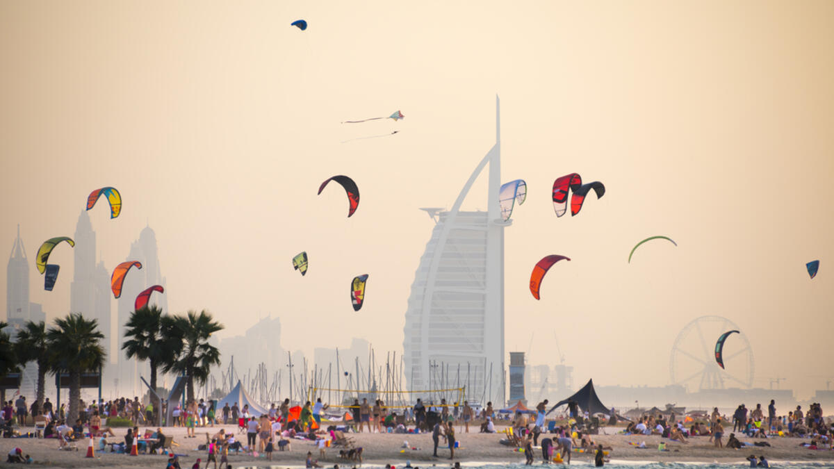 Jumeirah, Dubai
Kite beach in United Arab Emirates. A stretch of the beach designated for the kite surfers. The iconic Burj Al Arab is seen on the background (Shutterstock/File Photo)