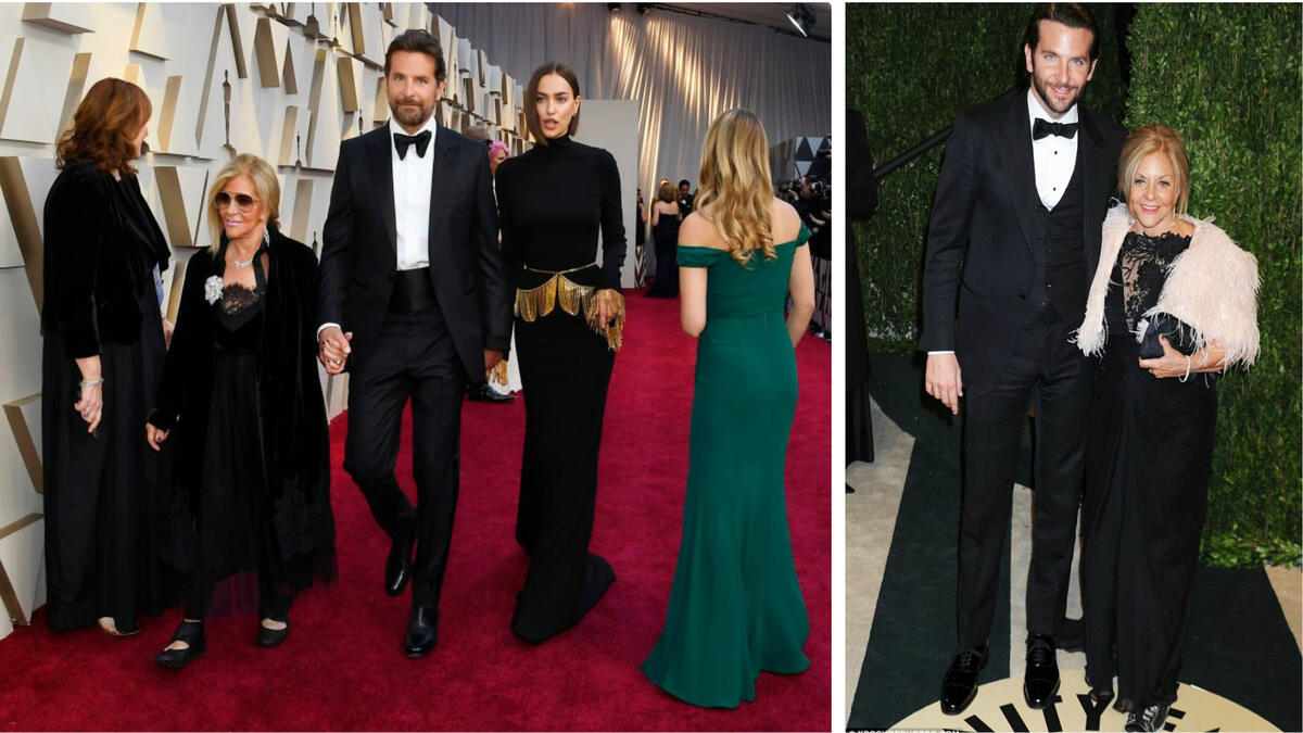 اصطحب الممثل والمخرج الأمريكي "برادلي كوبر" والدته وحبيبته إيرينا شايك إلى حفل توزيع جوائز الأوسكار في نسخته الـ91، وهذه ليست المرة الأولى التي يقوم بها.