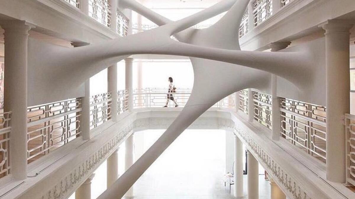 The Moore Building, located in the heart of the Design District in Miami, is an historic venue was built in 1921 as the furniture showroom space for Moore and Sons (Twitter)