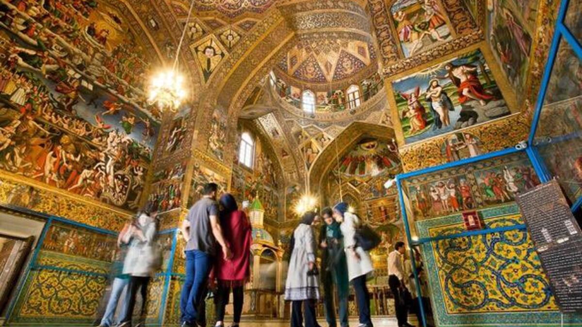 Van Church in Isfahan, Iran
The Holy Savior Cathedral, also known the Church of the Saintly Sisters, is a cathedral located in the New Julfa district of Isfahan, Iran. It is commonly referred to as the Vank, which means "monastery" or "convent" in the Armenian language (Twitter)