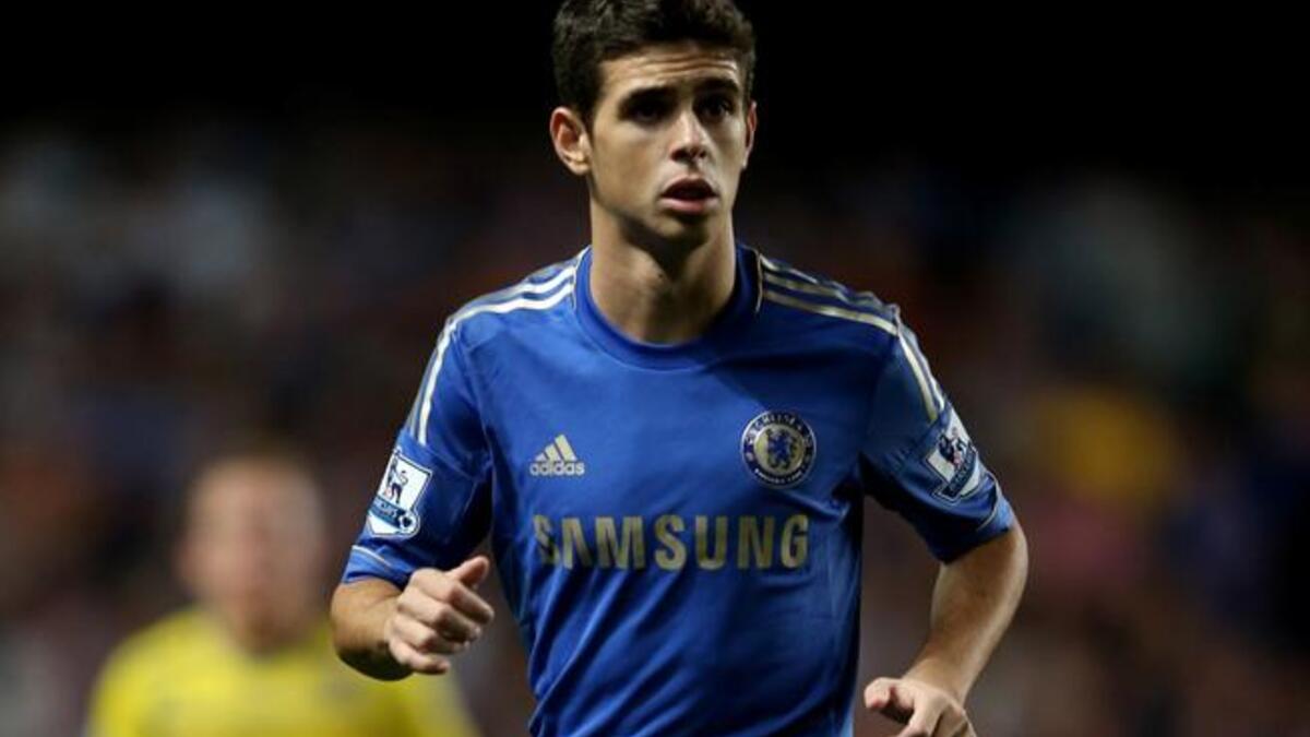 Oscar  plays for Chelsea 2012